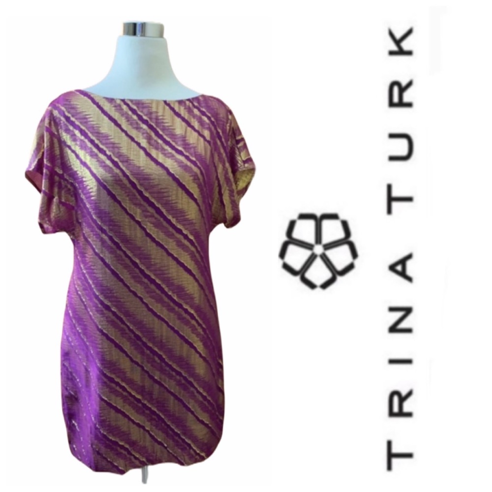 Trina Turk Silk Shift Dress